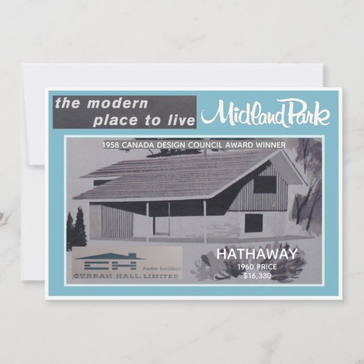 ミッドランドパークハウスモデルコレクタブルカード 招待状 (正面)