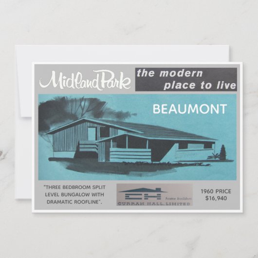 ミッドランドパークハウスモデルコレクタブルカード 招待状 (正面)