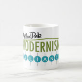 ミッドランドパークモダニズム同盟 – Blue Accents マグカップ (中央)