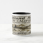 ミッドランドルートシカゴミルウォーキーセントポールRR 1890年代 マグカップ (中央)