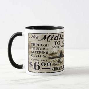 ミッドランドルートシカゴミルウォーキーセントポールRR 1890年代 マグカップ