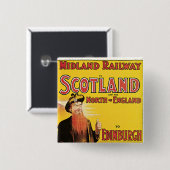 ミッドランド鉄道スコットランド行き 缶バッジ (正面&裏面)