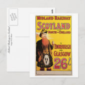 ミッドランド鉄道スコットランド ポストカード (正面/裏面)