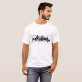 ミッドレスブロウイングラススカイライン白黒 Tシャツ (正面フル)