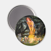 ミッドロシアのイブ – Blue cat マグネット (正面/裏面)