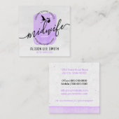 ミッドワイフ誕生コーチサービス スクエア名刺 (正面/裏面)