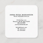 *~*ミッドワイフ霊気誕生監督ダウラバージング スクエア名刺 (裏面)