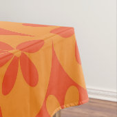 ミッド・センチュリーのホタテにオレンジ色のミカンの花 テーブルクロス (インサイチュ)