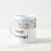 ミッド・センチュリーモダン・キャッツ・パーソナライズド・マググ コーヒーマグカップ (正面左)