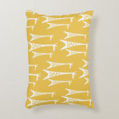 ミッド・センチュリーモダン・キリン・パターン アクセントクッション (正面(垂直))