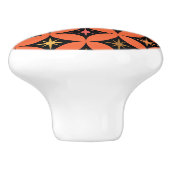 ミッド・センチュリー原子星のオレンジの円 セラミックノブ (側面)