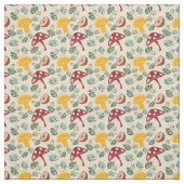 ミッド・センチュリー・キノコ・パターン ファブリック (見本)