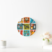 ミッド・センチュリー・スモーガモダンスボルド ラウンド壁時計 (ホーム)