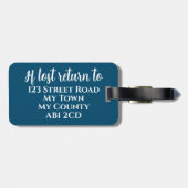 ミッパーソナライズされたズラゲッジトラベルラベルハネムーン ラゲッジタグ (裏面横)