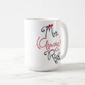 ミッパーソナライズされたズ・常時マグ コーヒーマグカップ (正面右)