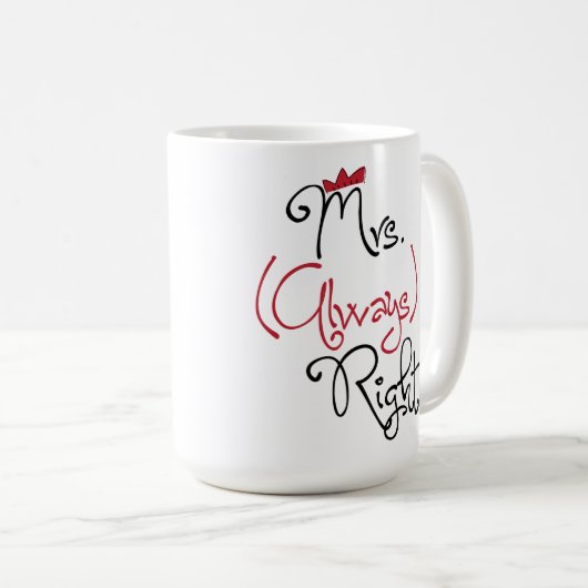 ミッパーソナライズされたズ・常時マグ コーヒーマグカップ (正面右)