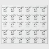 ミッパーソナライズされたト・チキンズ・ファーム結婚ズ ラッピングペーパー (フラット)