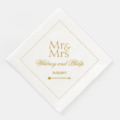 ミッパーソナライズされた結婚ズ・金ゴールド (コーナー)