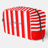 ミッポップ・アートのクはっきりしたストライプバッグ化粧品トイレタリー ドップキット (右コーナー)