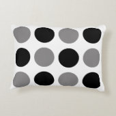 ミッポップ・アートのクス水玉模様ホームドーム使用パーソナライズ アクセントクッション (裏面)