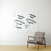 ミッミニマルズからミセスへのブライダルシャワーフォトプロップ タペストリー (インサイチュ(横))