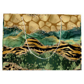 ミッモダンクスアニマルプリントグリッター ラージペーパーバッグ (裏面)