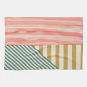 ミッモダンクスストライプクリスマスホリデー キッチンタオル (横)