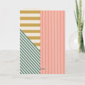 ミッモダンクスストライプフォトクリスマス シーズンカード (裏面)