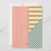 ミッモダンクスストライプフォトクリスマス シーズンカード (裏面)