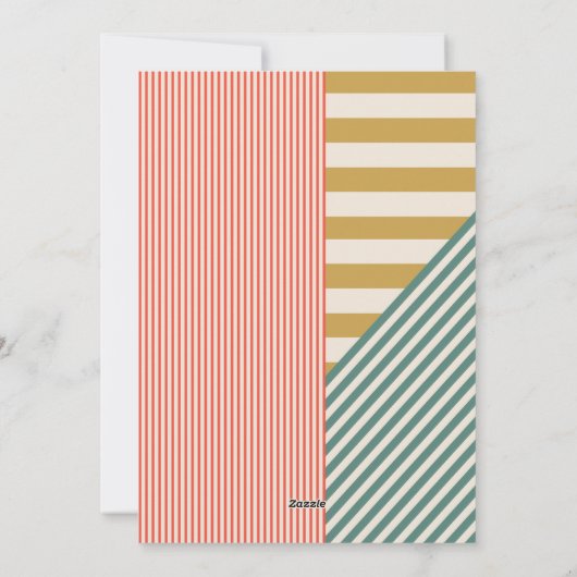 ミッモダンクスストライプフォトクリスマス シーズンカード (裏面)