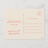 ミッモダンクスストライプフォトクリスマス シーズンポストカード (裏面)