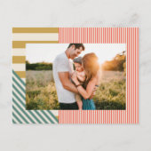 ミッモダンクスストライプフォトクリスマス シーズンポストカード (正面)