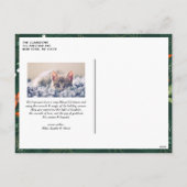 ミッモダンクスタイポグラフィレッドメリークリスマスフォト シーズンポストカード (裏面)