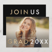 ミッモダンクス卒業発表招待状 招待状 (正面/裏面)