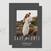 ミッモダンクス日付カードの保存 招待状 (正面/裏面)