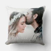 ミッモダンズの写結婚真 クッション (正面)