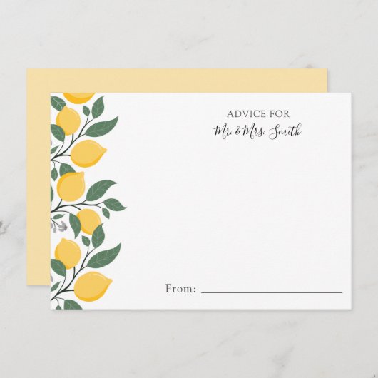 ミッモダンズ葉のアドバイスとレモン (正面/裏面)