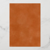 ミッモダンズ・トゥ・ミセス・ブライダルシャワーー焼けオレンジ 箔招待状 (裏面)