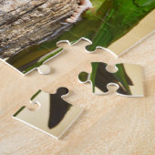 ミッレッド・パレーケ上の木製ポスト葉書スクエアスティック ジグソーパズル (側面)