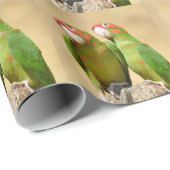 ミッレッド・パレーケ上の木製ポスト葉書スクエアスティック ラッピングペーパー (ロールコーナー)