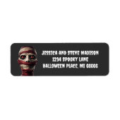 ミッ不気味ミーハロウィーングールゾンビ差出人住所 ラベル (正面)