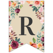 ミッ恋しく思クスへ素朴の秋フローラブライダルシャワー バンティングフラッグ (第2の旗)