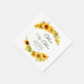 ミッ恋しく思ズに | サンフラワー秋ブライダルシャワーナプキンス スタンダードカクテルナプキン (角)