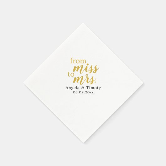 ミッ恋しく思ズの方へ結婚は スタンダードカクテルナプキン (角)