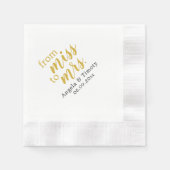 ミッ恋しく思ズの方へ結婚は 縁ありカクテルナプキン (正面)