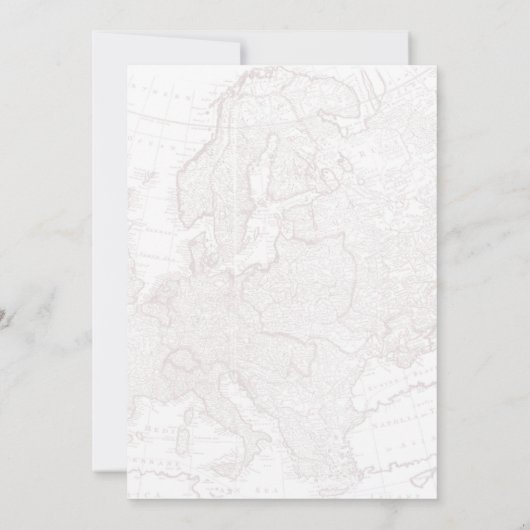 ミッ恋しく思ズへシック♥ハートマップ旅行ブライダルシャワー 招待状 (裏面)