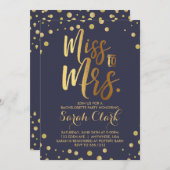 ミッ恋しく思ズバチェロレッテ招待状 招待状 (正面/裏面)