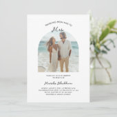 ミッ恋しく思ズビーチアーチ写真安いブライダルシャワー 招待状 (スタンド正面)