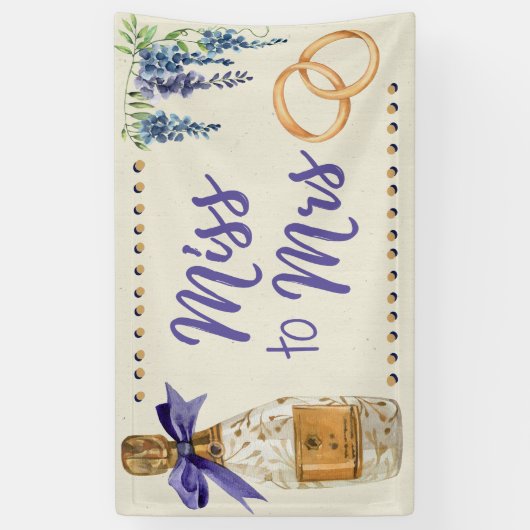 ミッ恋しく思ズブライダルウェディングシャワーの装飾バナー 横断幕 (縦)