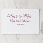 ミッ恋しく思ズブライダルシャワーに名前を追加する年simpl ペーパーパッド (インサイチュ)